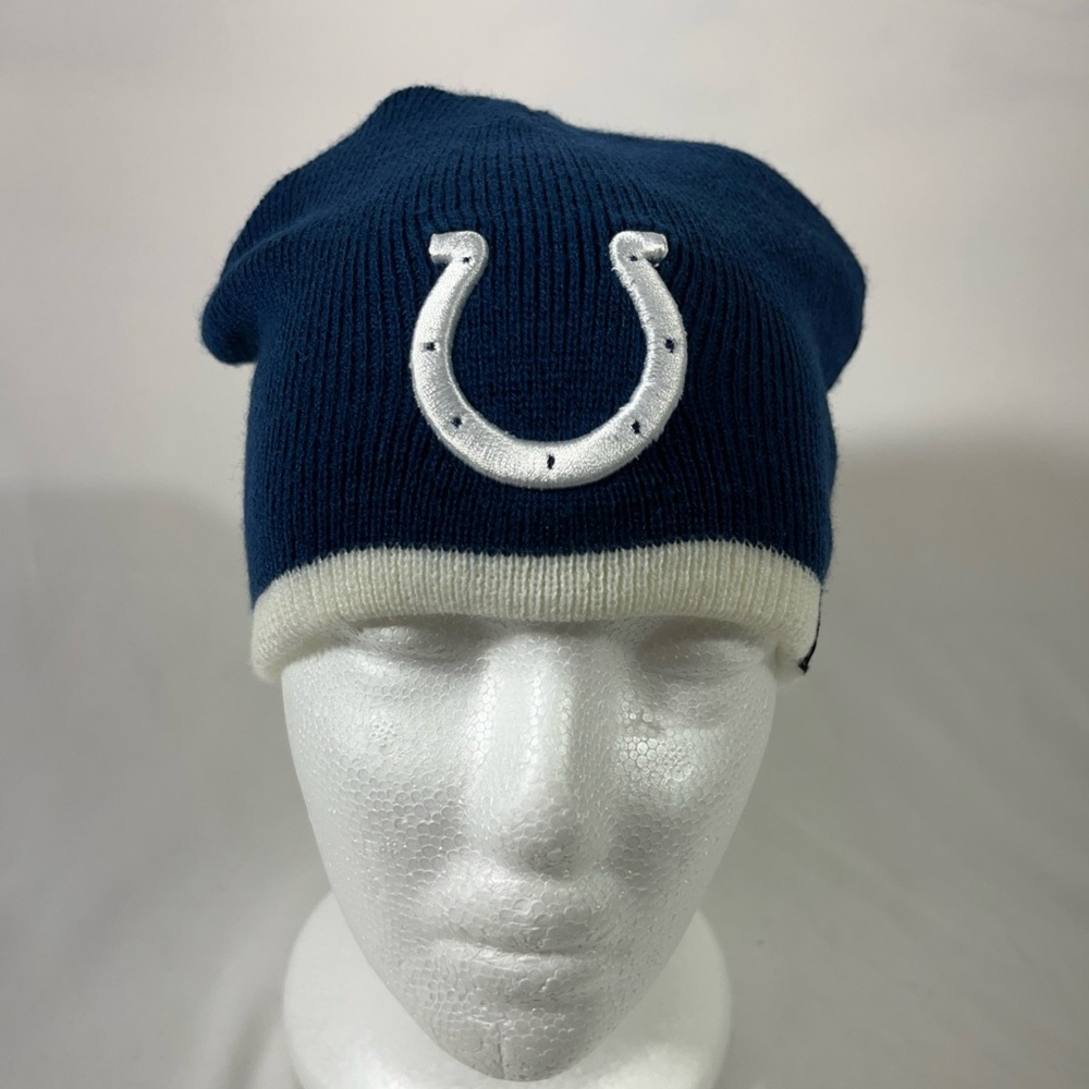 REEBOK NFL INDIANAPOLIS COLTS TODDLER BEANIE‎ WITH LOGO OS 2-4 NAVY WHITE NEW